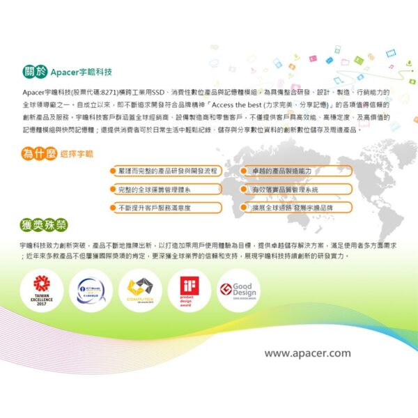 Apacer 宇瞻 AC236  2TB USB3.1 Gen1 2.5吋行動硬碟(黑)：圖片 4